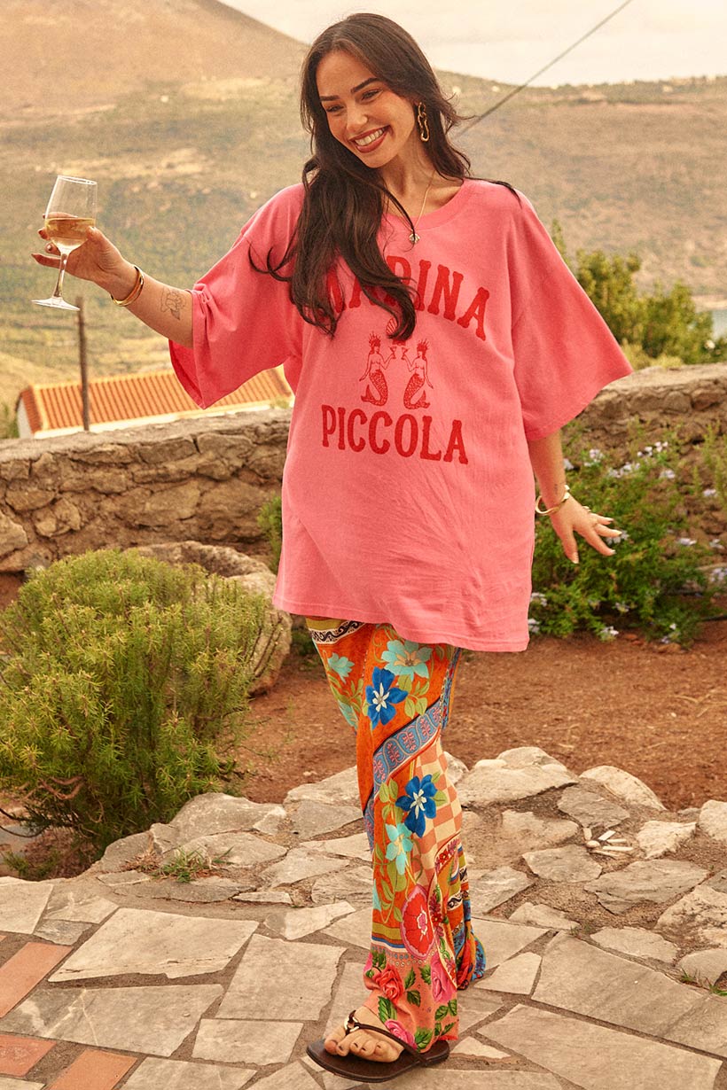 Marina Piccola Oversized Biker Tee